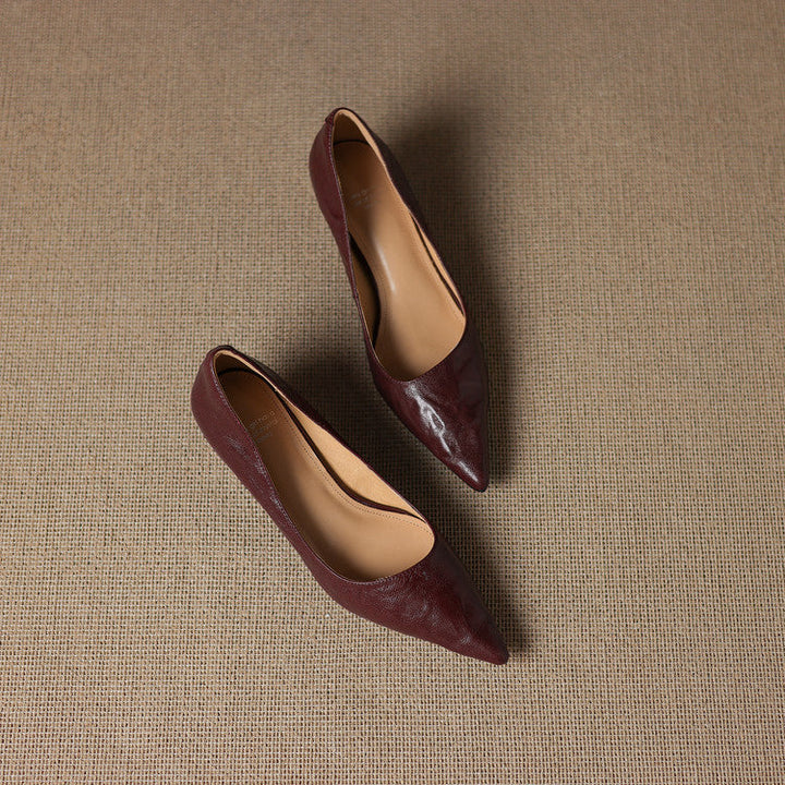 Verrine Leather Low Pumps