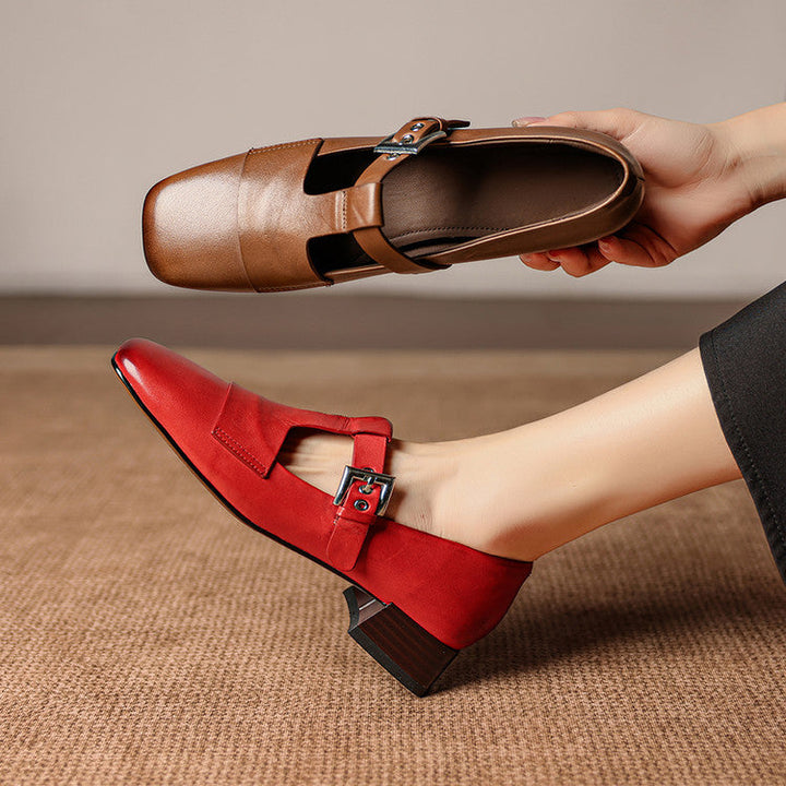 Veyra Genuine Leather Heels