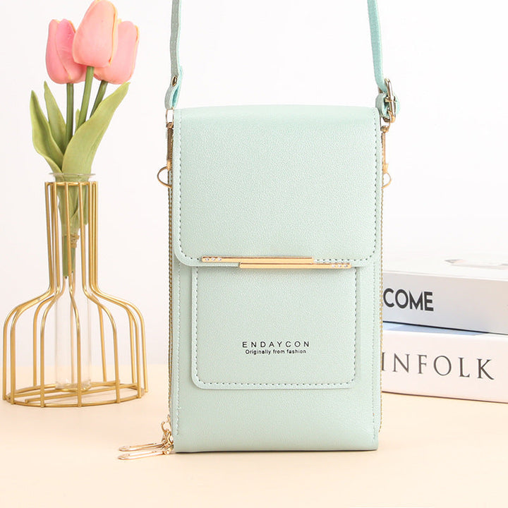 Cora l Stylish Mobile Phone Messenger Bag with Touch Screen
