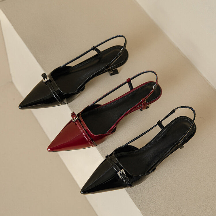 Corinne Slingback Kitten Heels