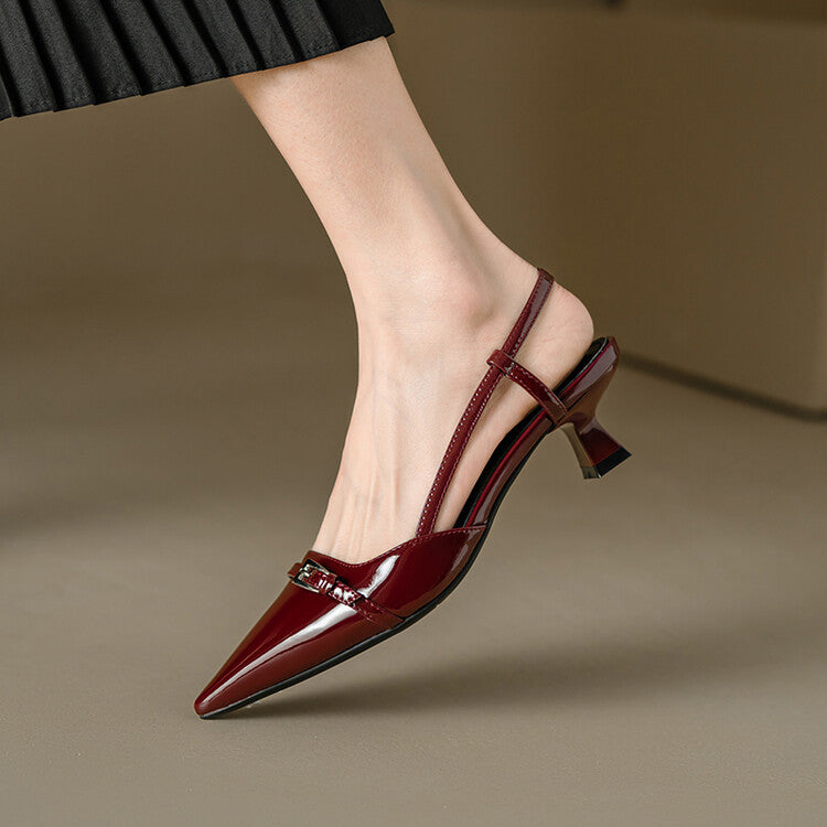Corinne Slingback Kitten Heels