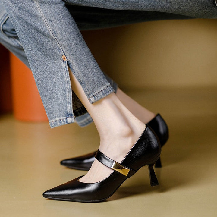 Caelune Strap Point Heels