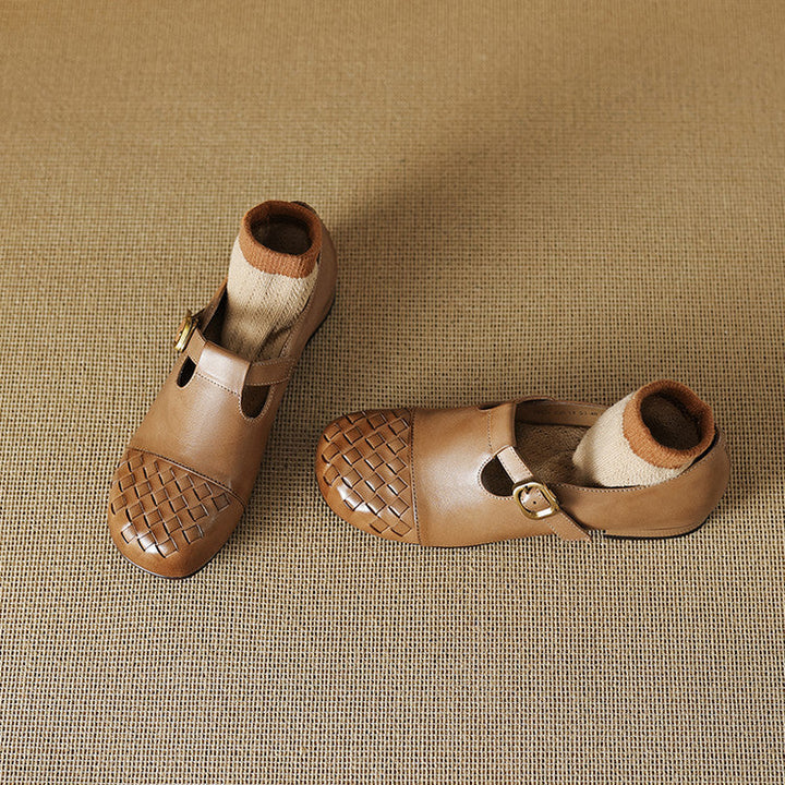 Velmora Woven Leather Loafers