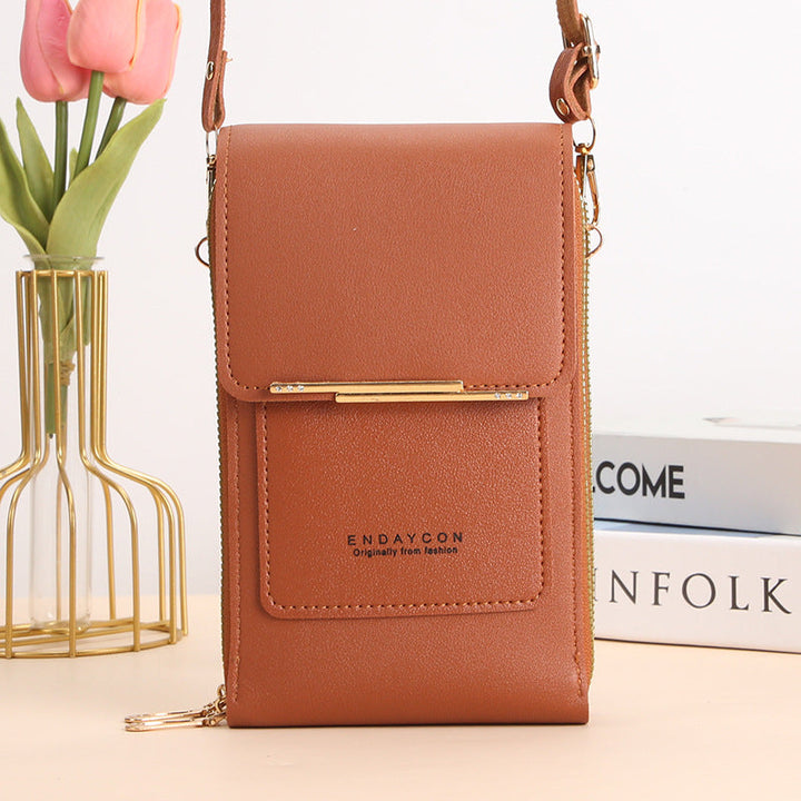 Cora l Stylish Mobile Phone Messenger Bag with Touch Screen