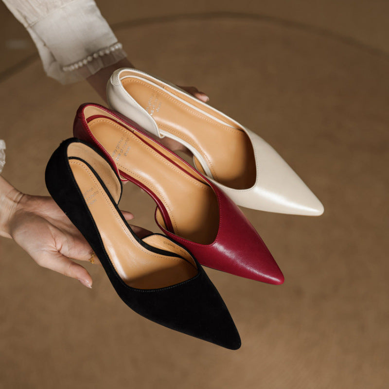 Velisse D’Orsay Leather Pumps