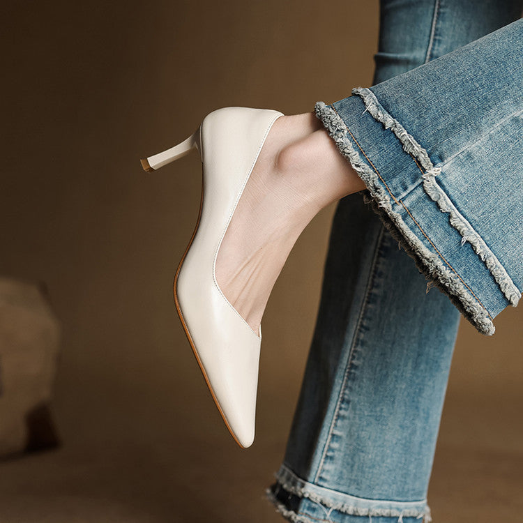 Velisse D’Orsay Leather Pumps