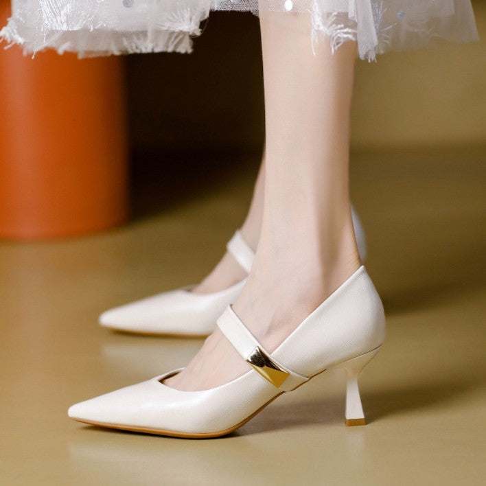 Caelune Strap Point Heels