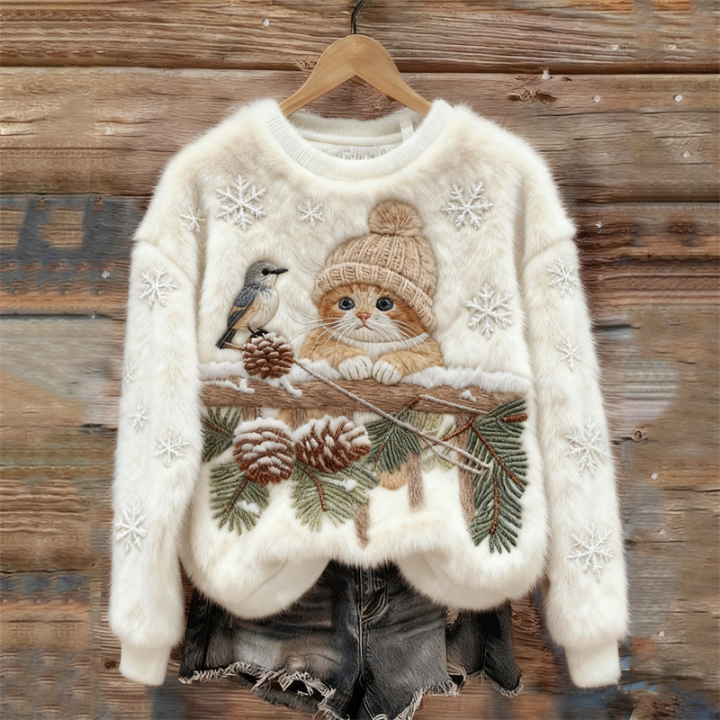 Cozy Kitten Winter Sweater