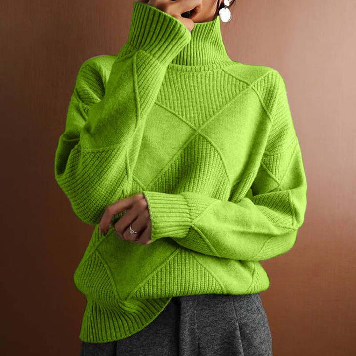 Talbot | Textured Turtleneck Knit Sweater