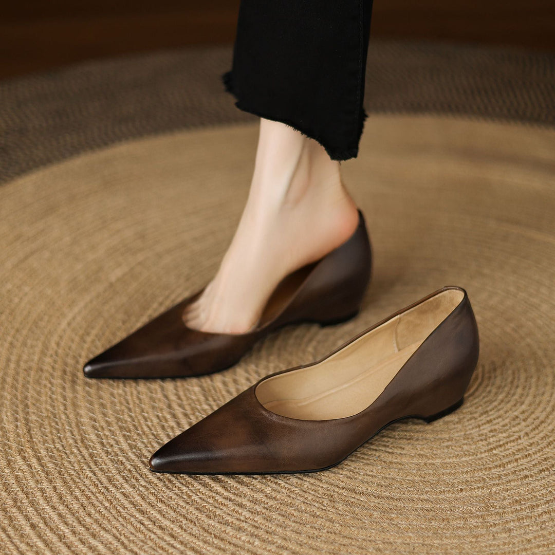 Lunera Leather Pointed Flats
