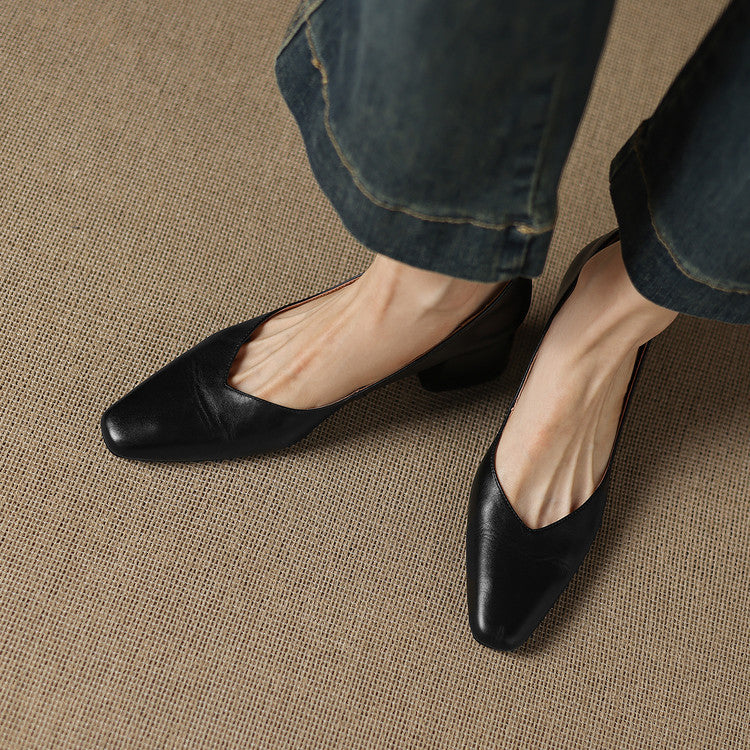 Milla Genuine Leather Heels