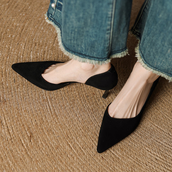 Velisse D’Orsay Leather Pumps