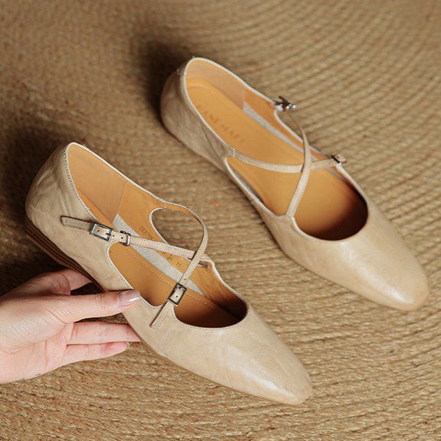 Lorne Genuine Leather Flats
