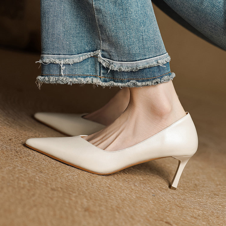 Velisse D’Orsay Leather Pumps