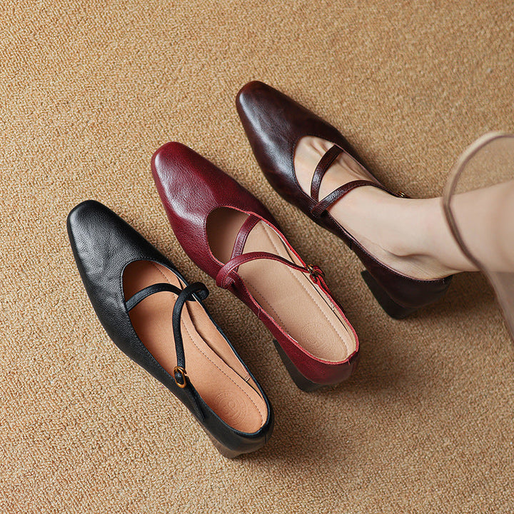 Marvelle Leather Mary Janes