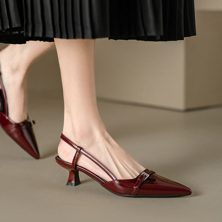 Corinne Slingback Kitten Heels