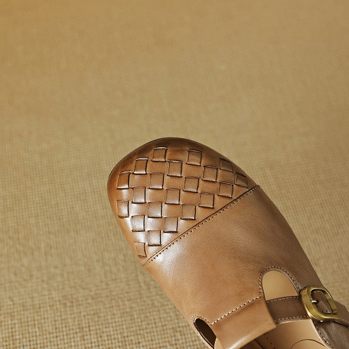 Velmora Woven Leather Loafers