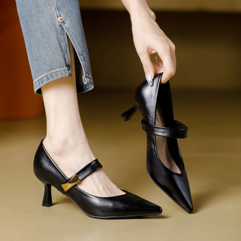 Caelune Strap Point Heels