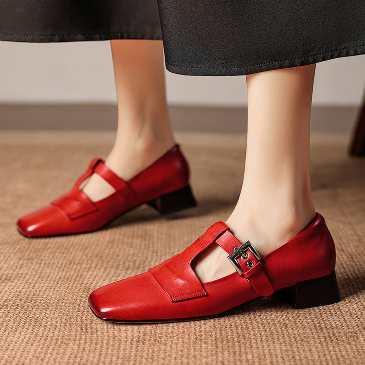 Veyra Genuine Leather Heels