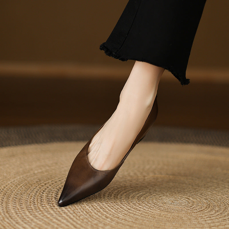 Lunera Leather Pointed Flats