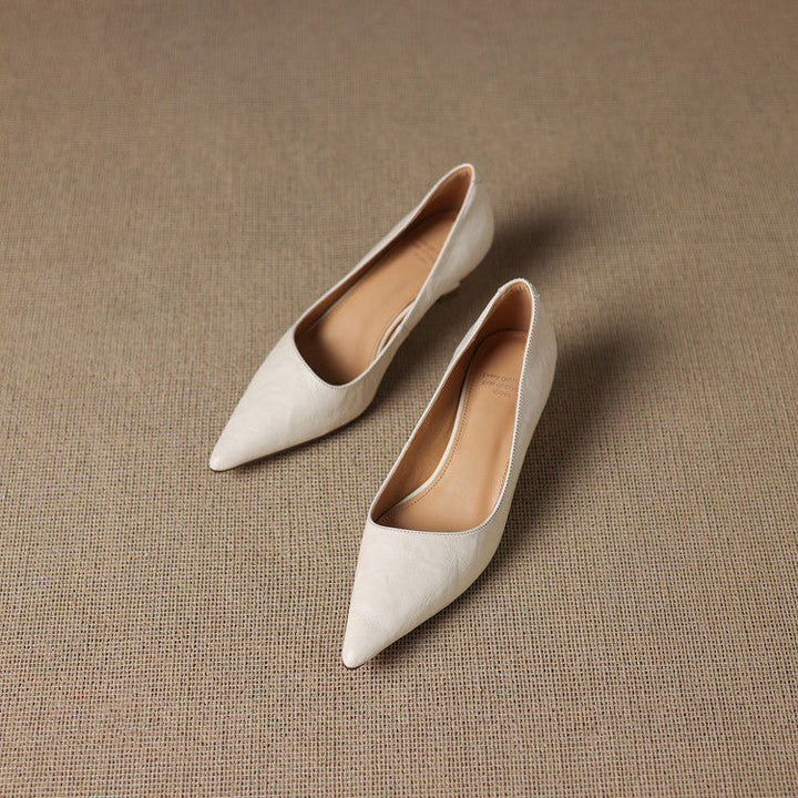 Verrine Leather Low Pumps