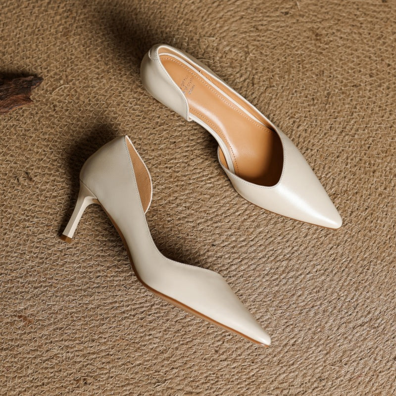 Velisse D’Orsay Leather Pumps