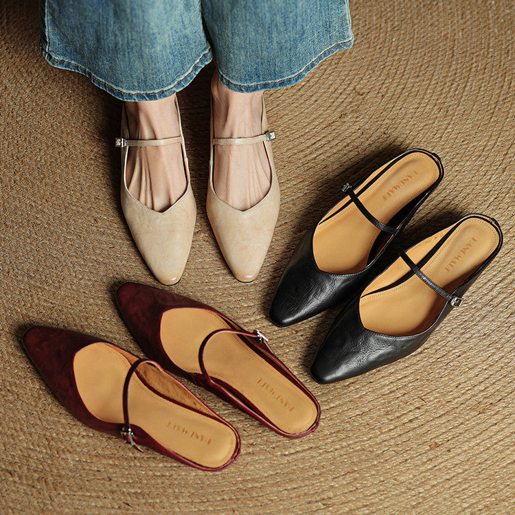 Orella l  Genuine Leather Mules