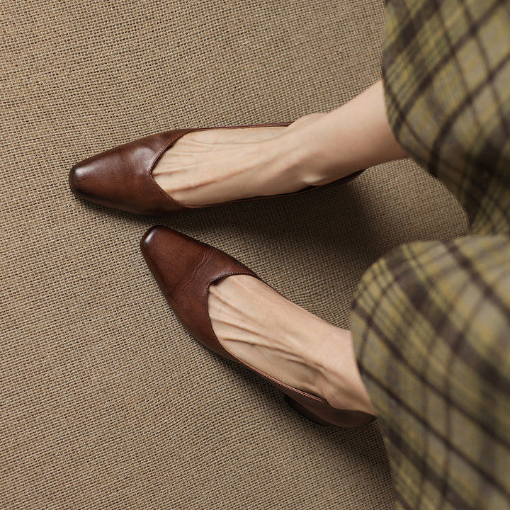 Milla Genuine Leather Heels