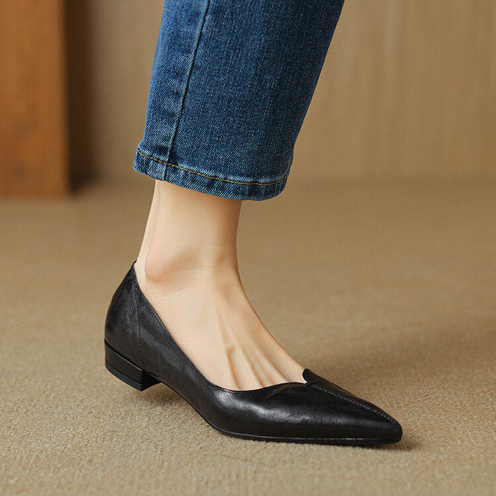 Serelle Point Leather Flats
