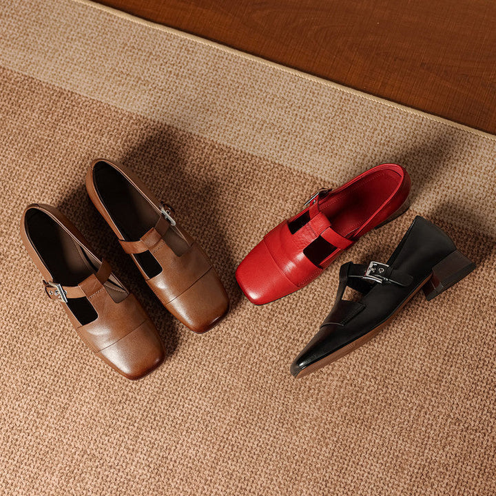 Veyra Genuine Leather Heels