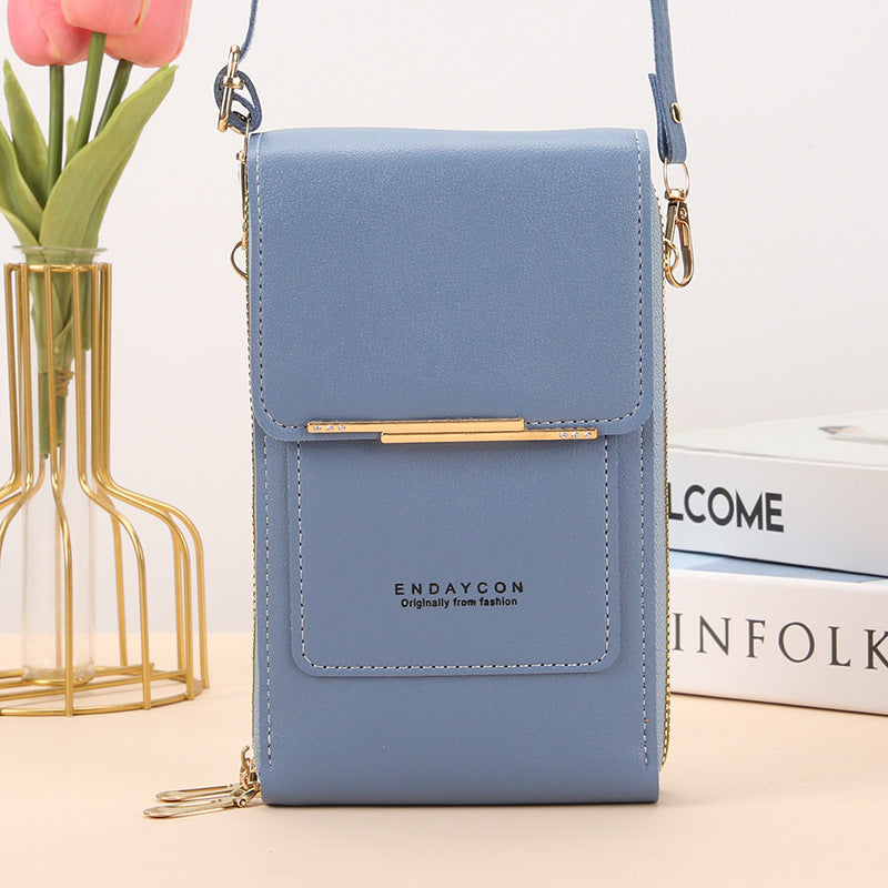 Cora l Stylish Mobile Phone Messenger Bag with Touch Screen