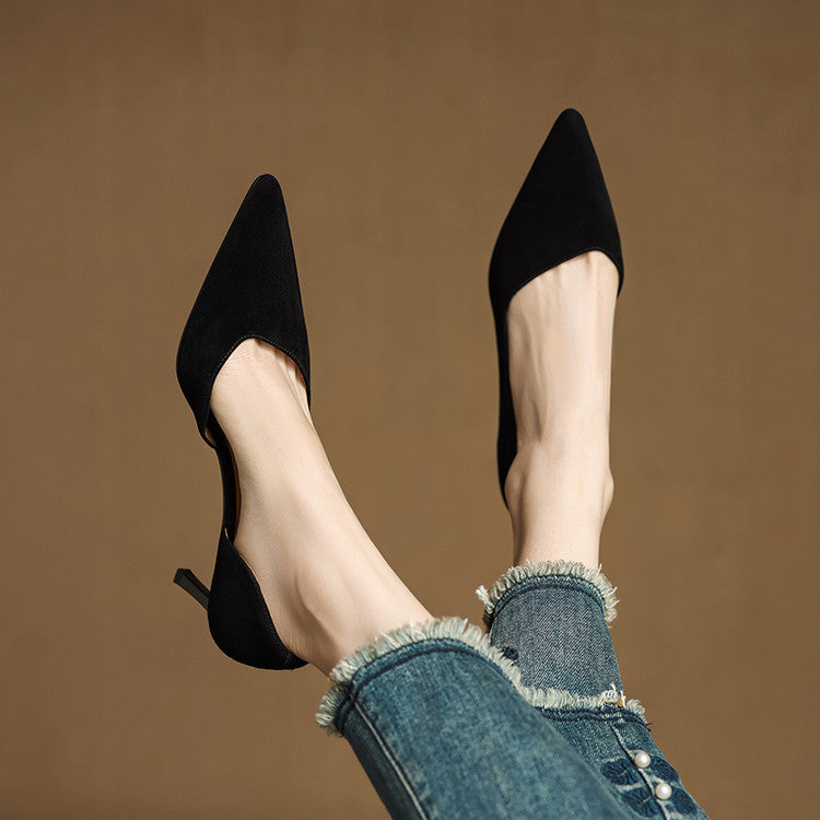 Velisse D’Orsay Leather Pumps