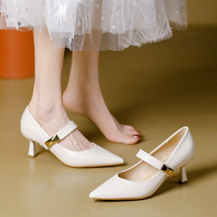 Caelune Strap Point Heels