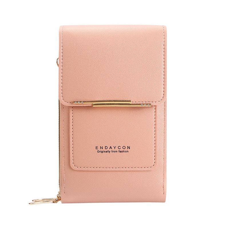 Cora l Stylish Mobile Phone Messenger Bag with Touch Screen