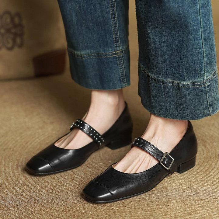 Avelyn Leather Mary Janes