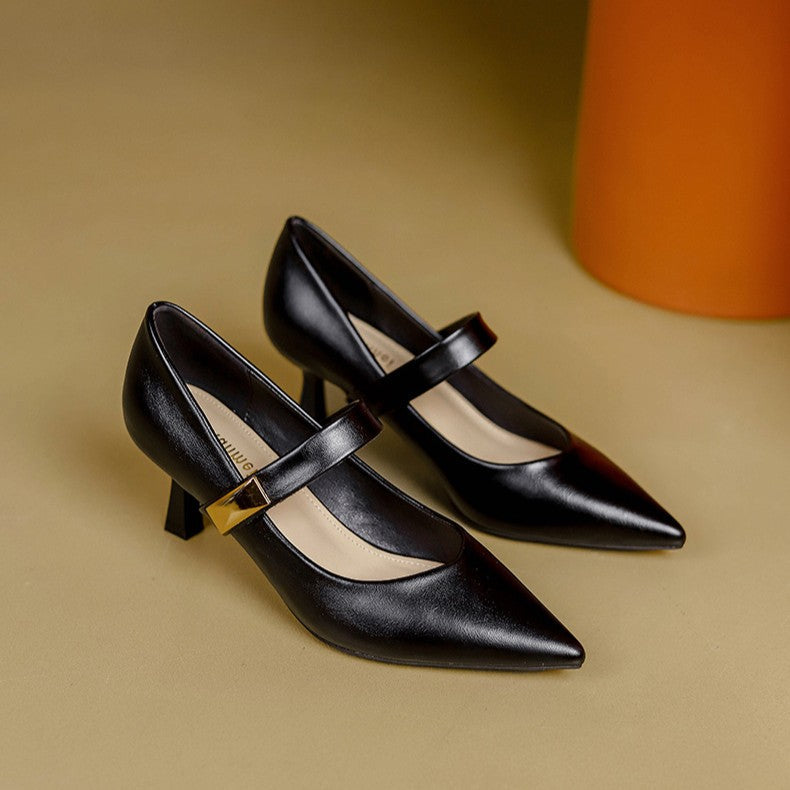 Caelune Strap Point Heels