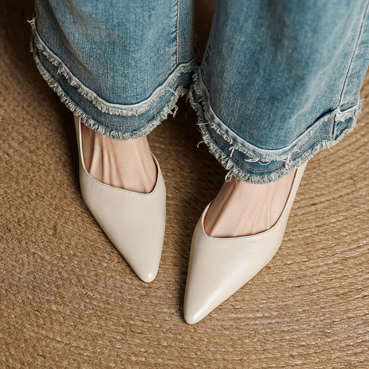 Velisse D’Orsay Leather Pumps