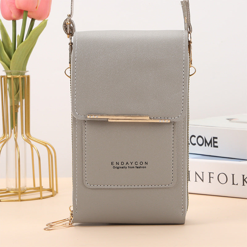 Cora l Stylish Mobile Phone Messenger Bag with Touch Screen