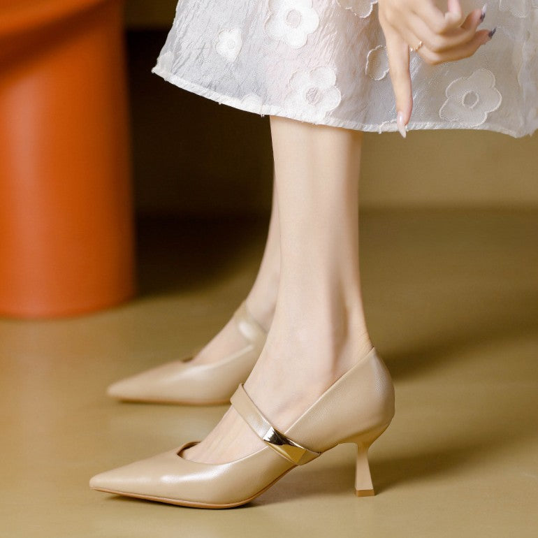 Caelune Strap Point Heels