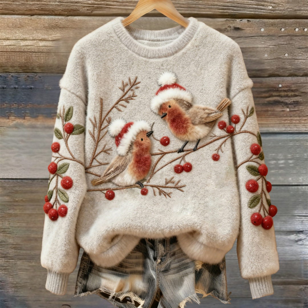 Robin Redbreast Teddy Sweater