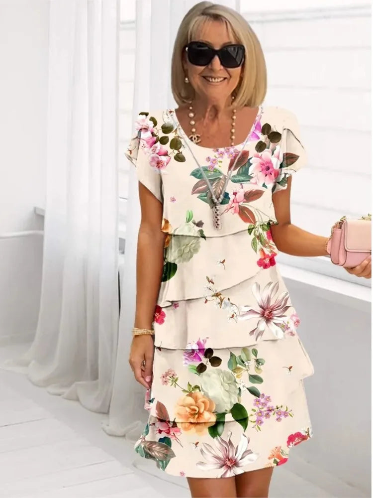 Sophia™ - Elegant Ruffle Dress