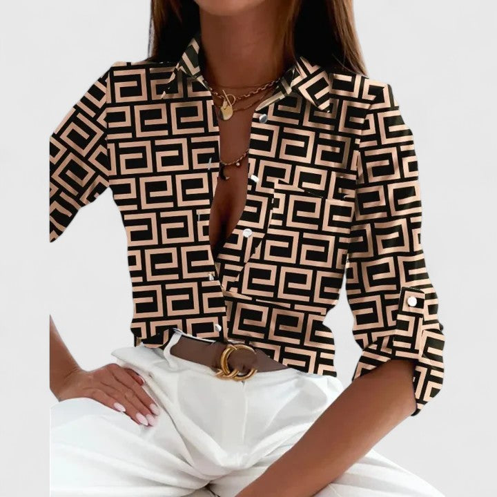 Clara | Elegant Long Sleeve Blouse
