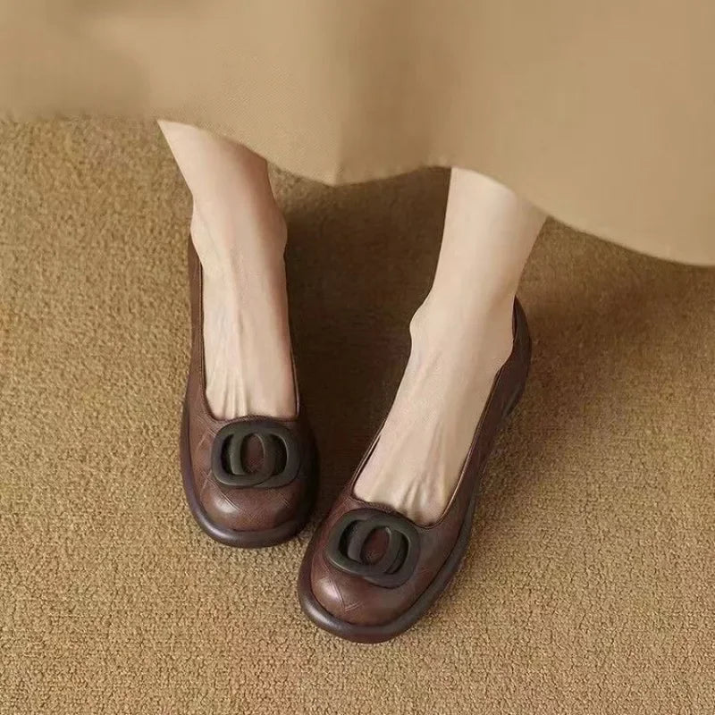 Opium Chunky Leather Heels