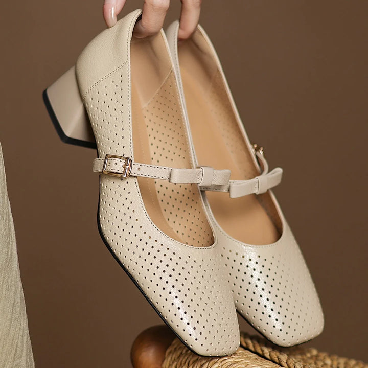 Rosalie Genuine Leather Heels