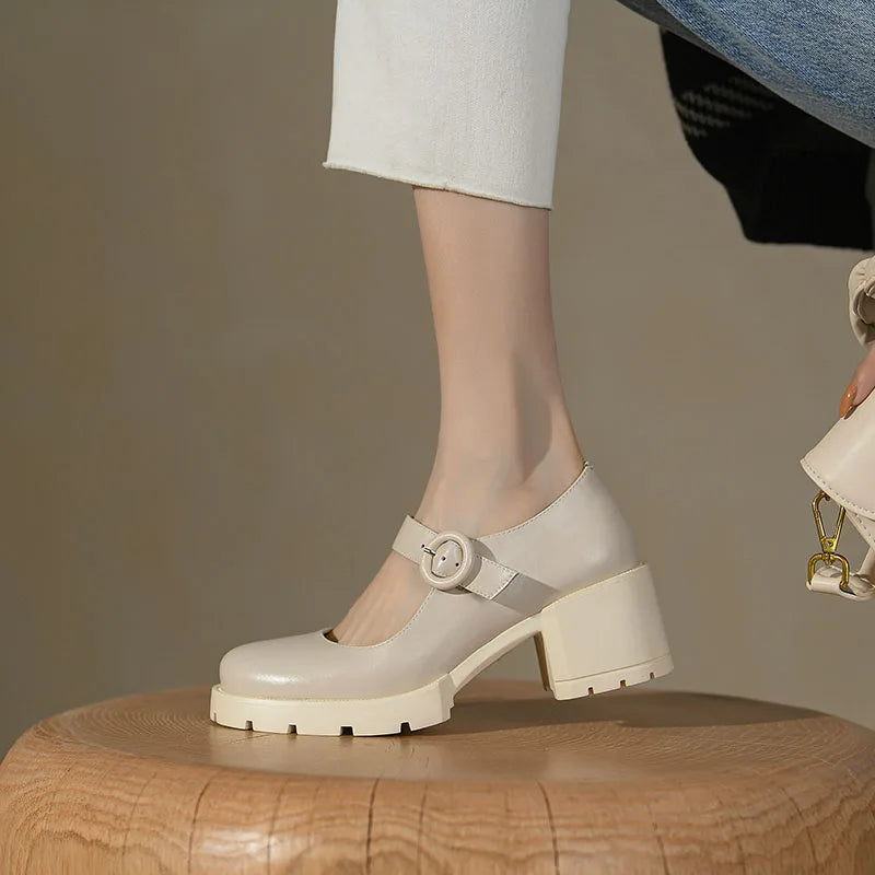 Amelia™ | Mary Jane T-Strap Heels