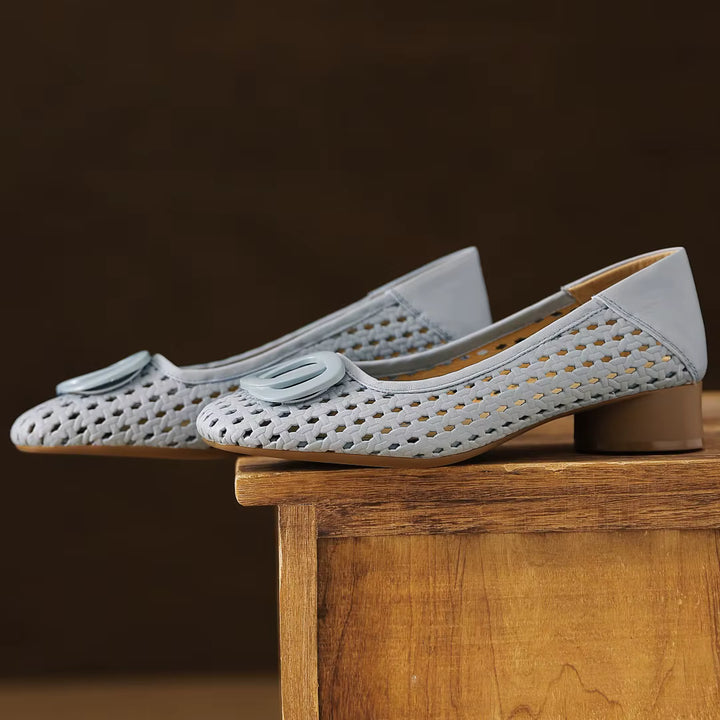 Opium Woven Leaher Flats