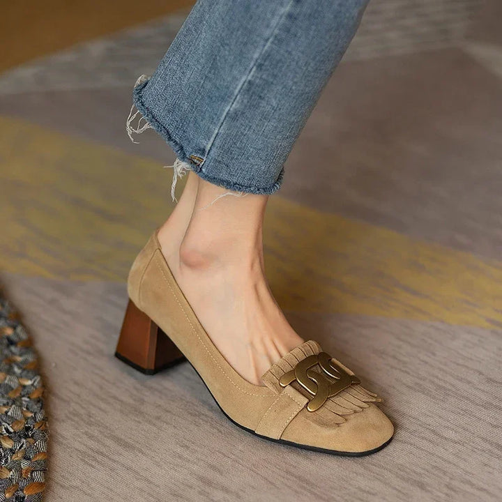 Celine Suede Heels