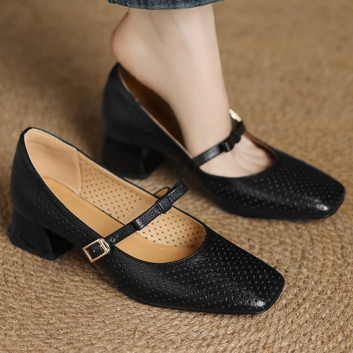 Rosalie Genuine Leather Heels