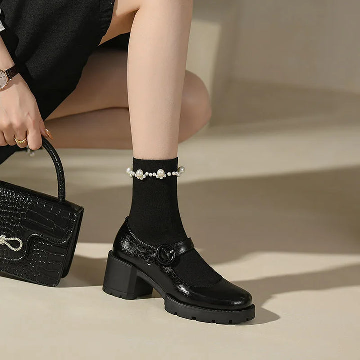 Amelia™ | Mary Jane T-Strap Heels