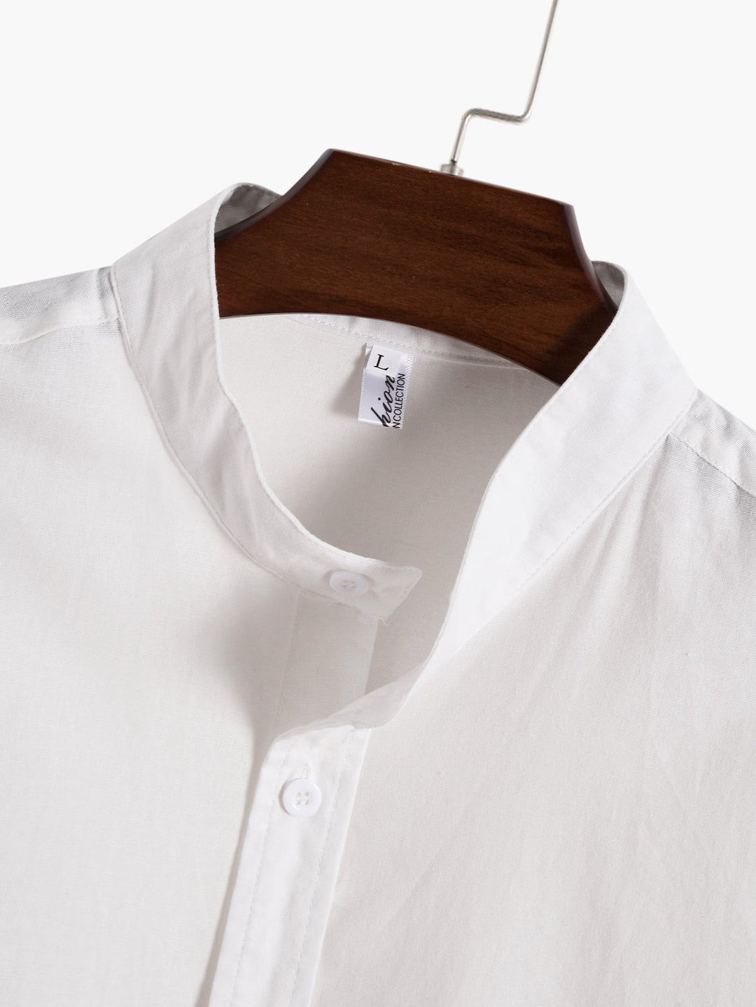 Linen Look Basic T-shirt & Straight Linen Pants